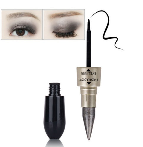Double head six color eyeshadow black eyeliner Double head six color eyeshadow black eyeliner